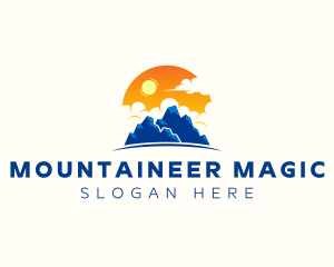 Alpine Mountain Peak logo design