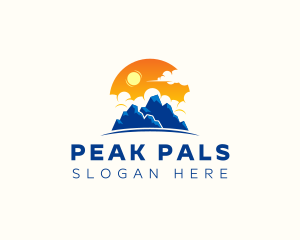 Alpine Mountain Peak logo design