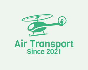 Green Helicopter Transport logo design