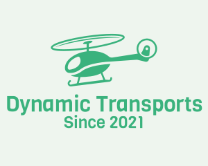 Green Helicopter Transport logo design