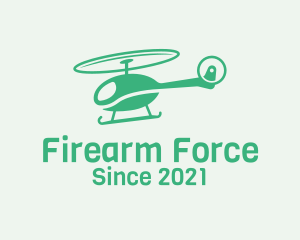 Green Helicopter Transport logo design