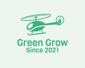 Green Helicopter Transport logo design