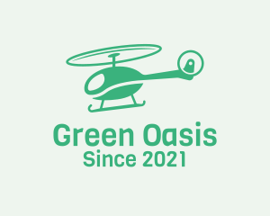 Green Helicopter Transport logo design