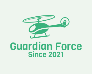 Green Helicopter Transport logo design