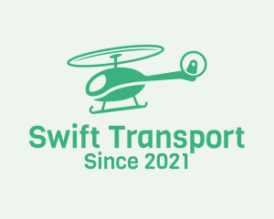 Green Helicopter Transport logo design
