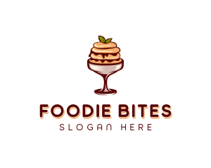 Parfait Mousse Dessert logo design