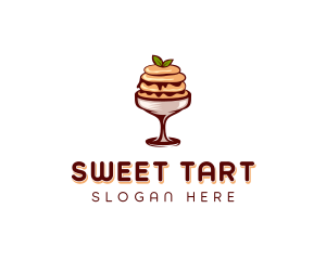 Parfait Mousse Dessert logo design