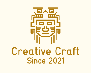 Mayan Warrior Mask logo