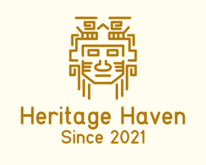 Mayan Warrior Mask logo