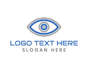 Abstract Stripe Eye logo