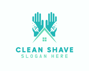 House Gloves Cleaning logo design