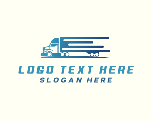 Logistics Truck Delivery Logo