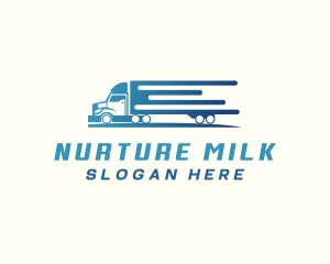 Logistics Truck Delivery Logo