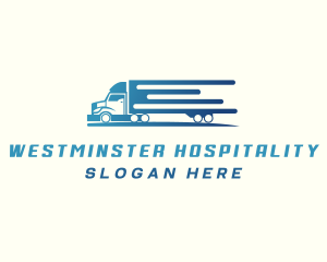 Logistics Truck Delivery Logo