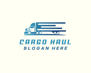 Logistics Truck Delivery logo design