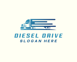 Logistics Truck Delivery logo design