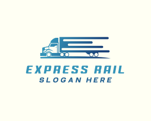 Logistics Truck Delivery logo design