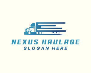 Logistics Truck Delivery logo design