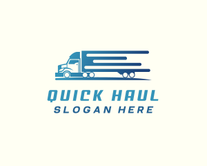 Logistics Truck Delivery logo design