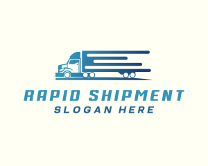 Logistics Truck Delivery logo design