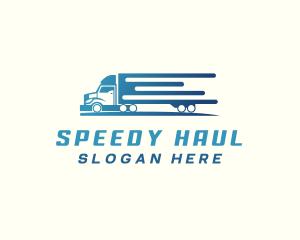 Logistics Truck Delivery logo design