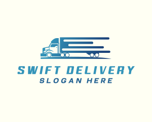 Logistics Truck Delivery logo design