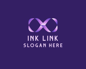 Purple Gradient Ampersand logo design