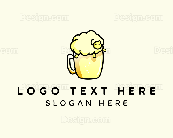 Sheep Beer Froth Logo