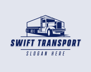 Cargo Trucking Transportation logo design