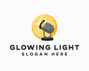 Spotlight Lighting Fixture logo design