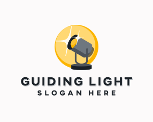 Spotlight Lighting Fixture logo design