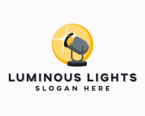 Spotlight Lighting Fixture logo design