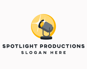 Spotlight Lighting Fixture logo design