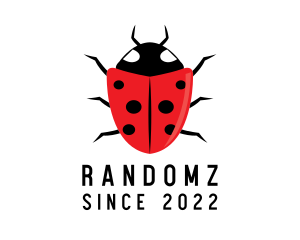 Red Ladybug Insect logo