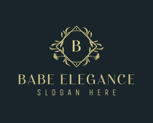 Elegant Ornamental Floral  logo design