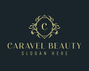 Elegant Ornamental Floral  logo design