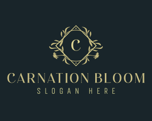 Elegant Ornamental Floral  logo design