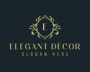 Elegant Ornamental Floral  logo design