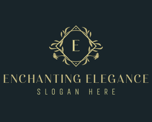 Elegant Ornamental Floral  logo design