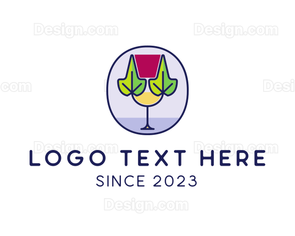 Organic Wine Glass Logo