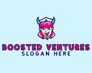 Crazy Nurse Woman logo design