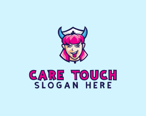 Crazy Nurse Woman logo