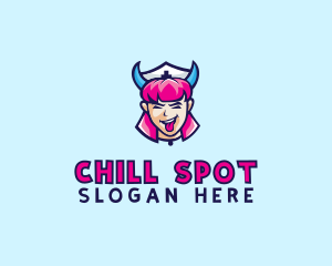 Crazy Nurse Woman logo design