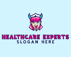 Crazy Nurse Woman logo
