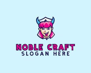 Crazy Nurse Woman logo design