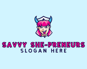 Crazy Nurse Woman logo design