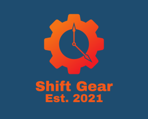 Mechanic Gear Time logo design