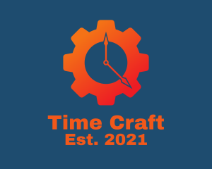 Mechanic Gear Time logo design