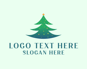 Holiday Christmas Tree logo design