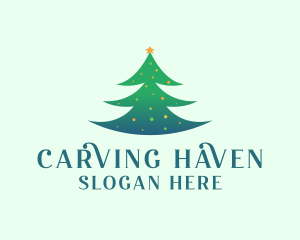 Holiday Christmas Tree logo design